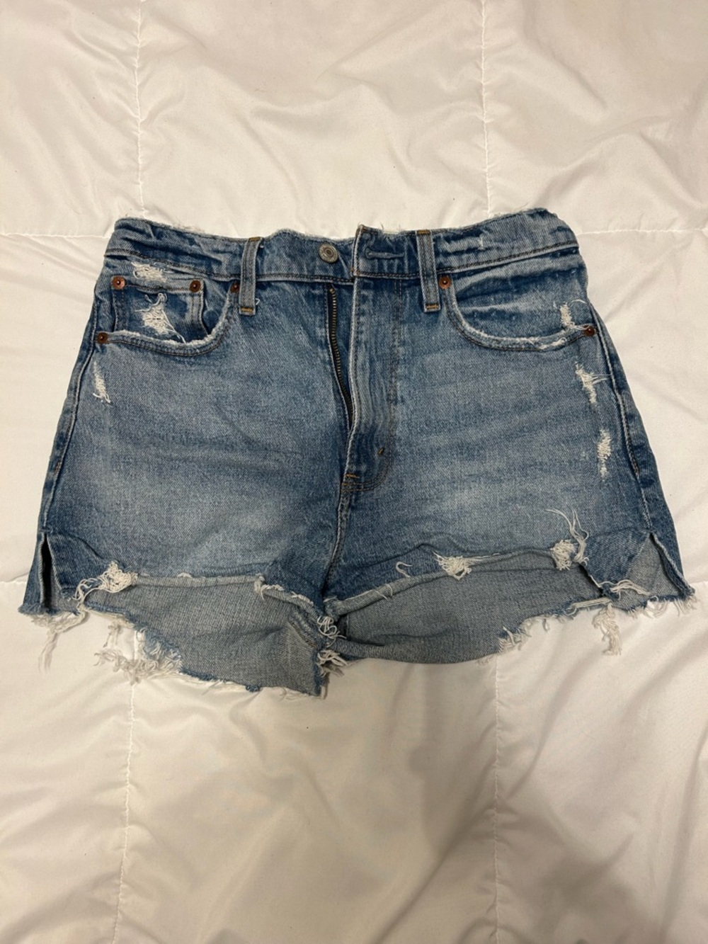 Abercrombie Curve Love High Rise Mom Shorts